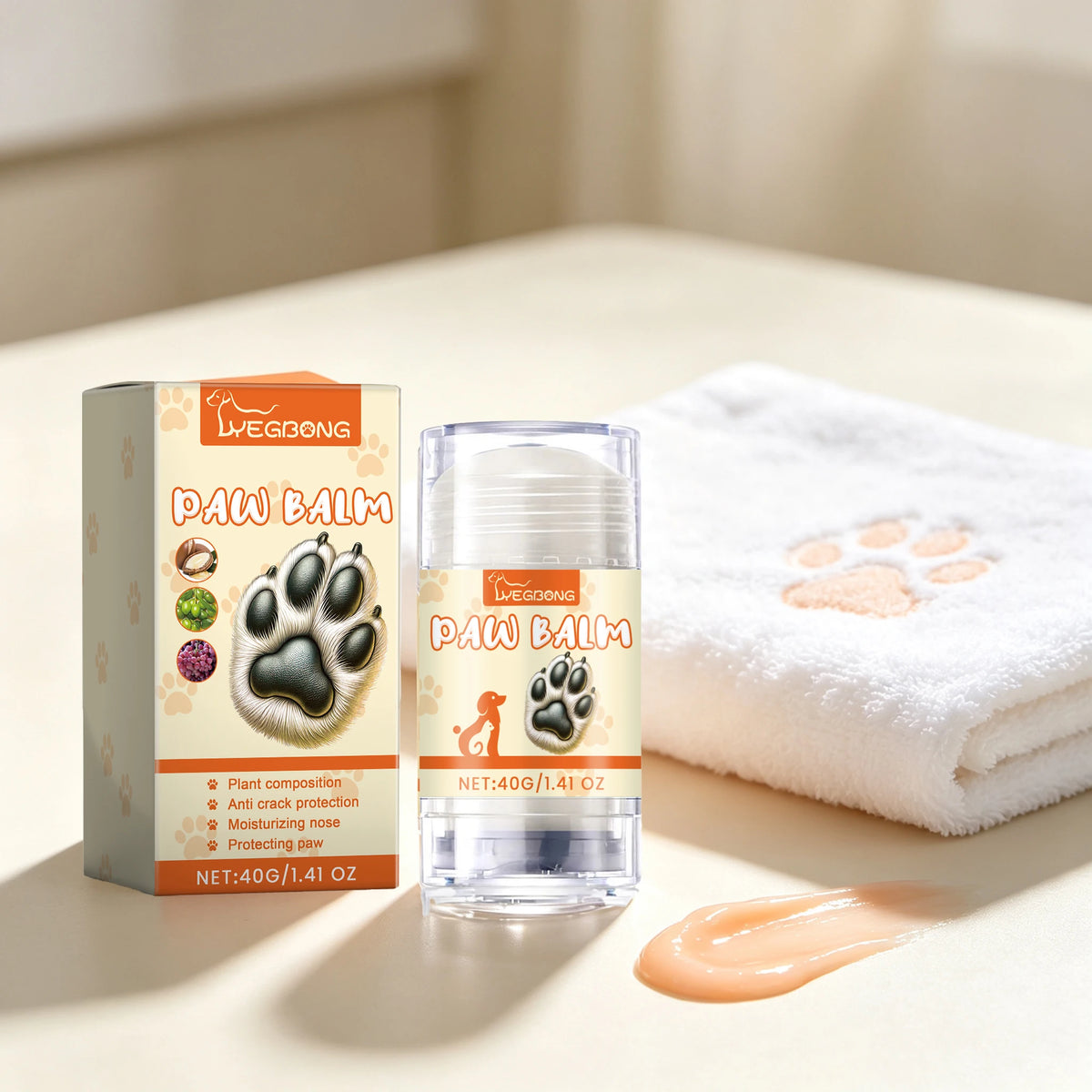 Yegbong Plant Formula Pet Paw Balm Stick Deep Moisturizing Care