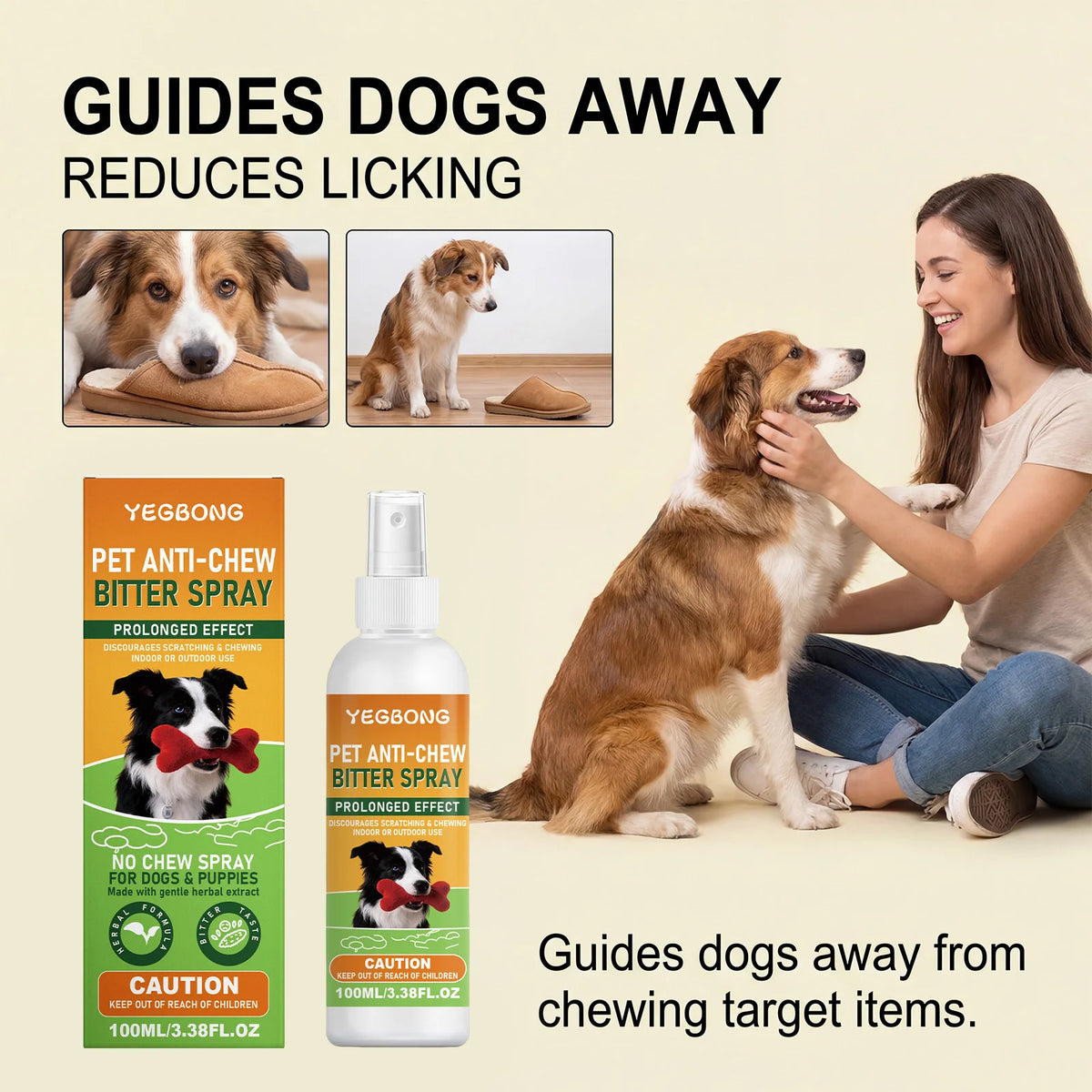 Yegbong Bitter Anti Chewing Spray For Pet Furniture Protection