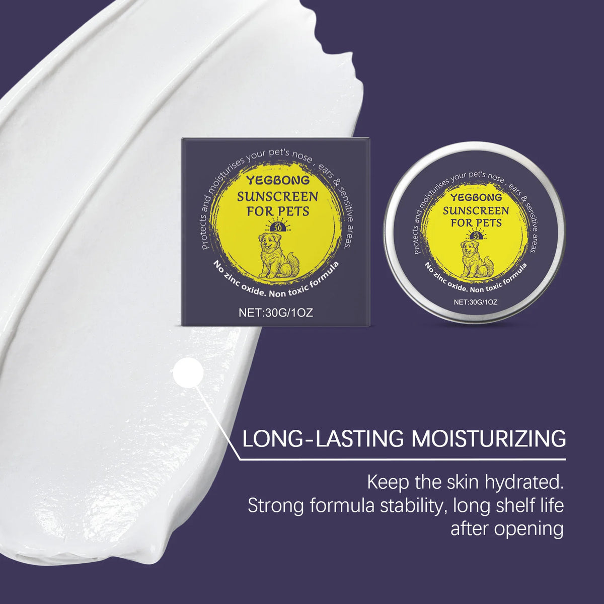 Yegbong Gentle Pet Sunscreen Cream For Dogs And Cats Protection