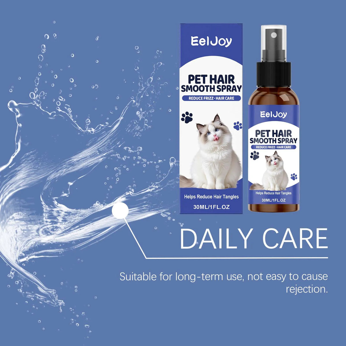 Professional Pet Hair Smoothing Spray For Healthy Dog And Cat Coats