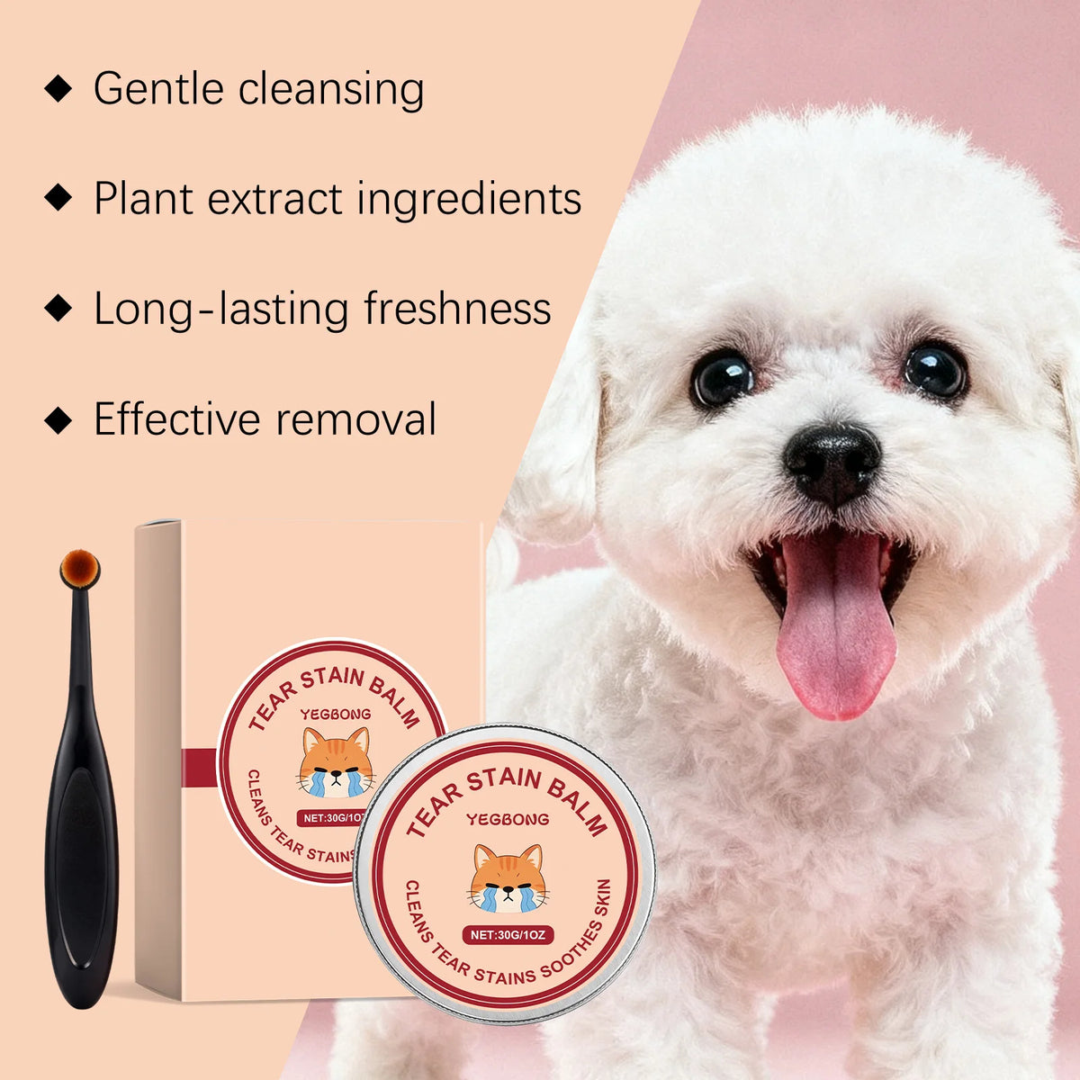 Yegbong Pet Tear Stain Remover Balm Gentle Eye Treatment