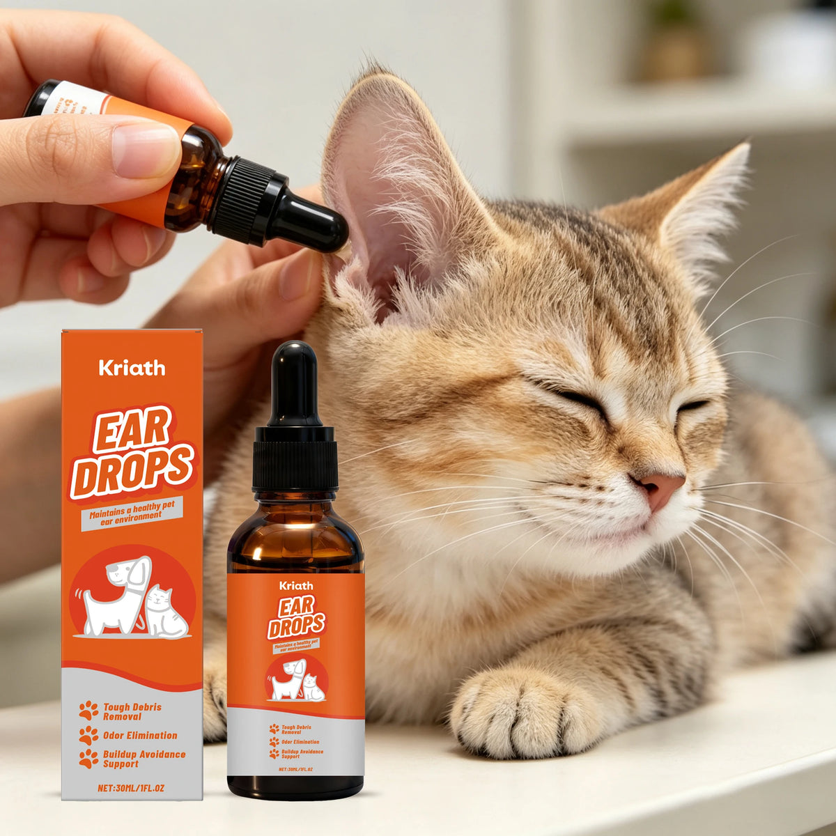 Pet Ear Care Drops For Dogs And Cats Relieves Discomfort