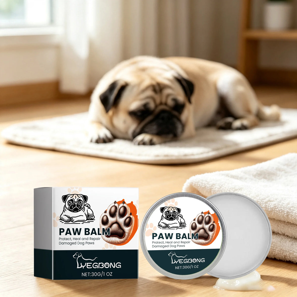 Yegbong Natural Pet Paw Balm For Repairing Dry Skin