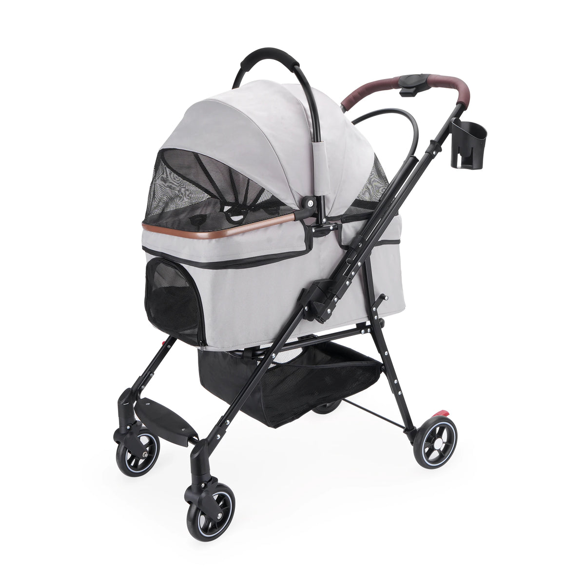 Kesoto Foldable Pet Stroller 4 Wheels for Dogs and Cats