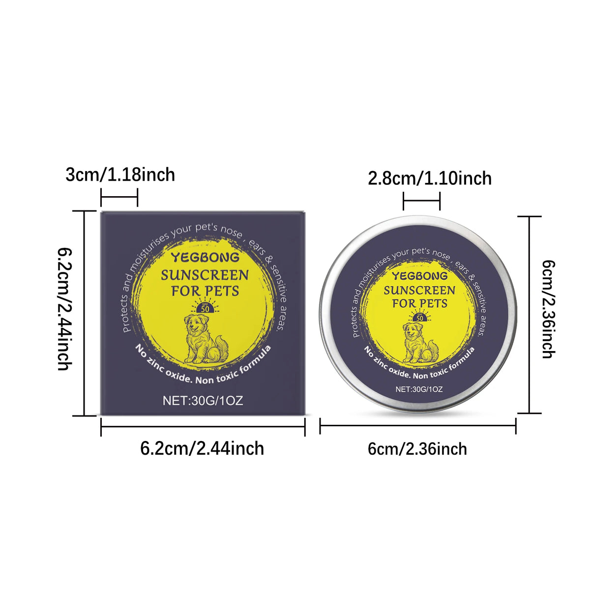 Yegbong Gentle Pet Sunscreen Cream For Dogs And Cats Protection