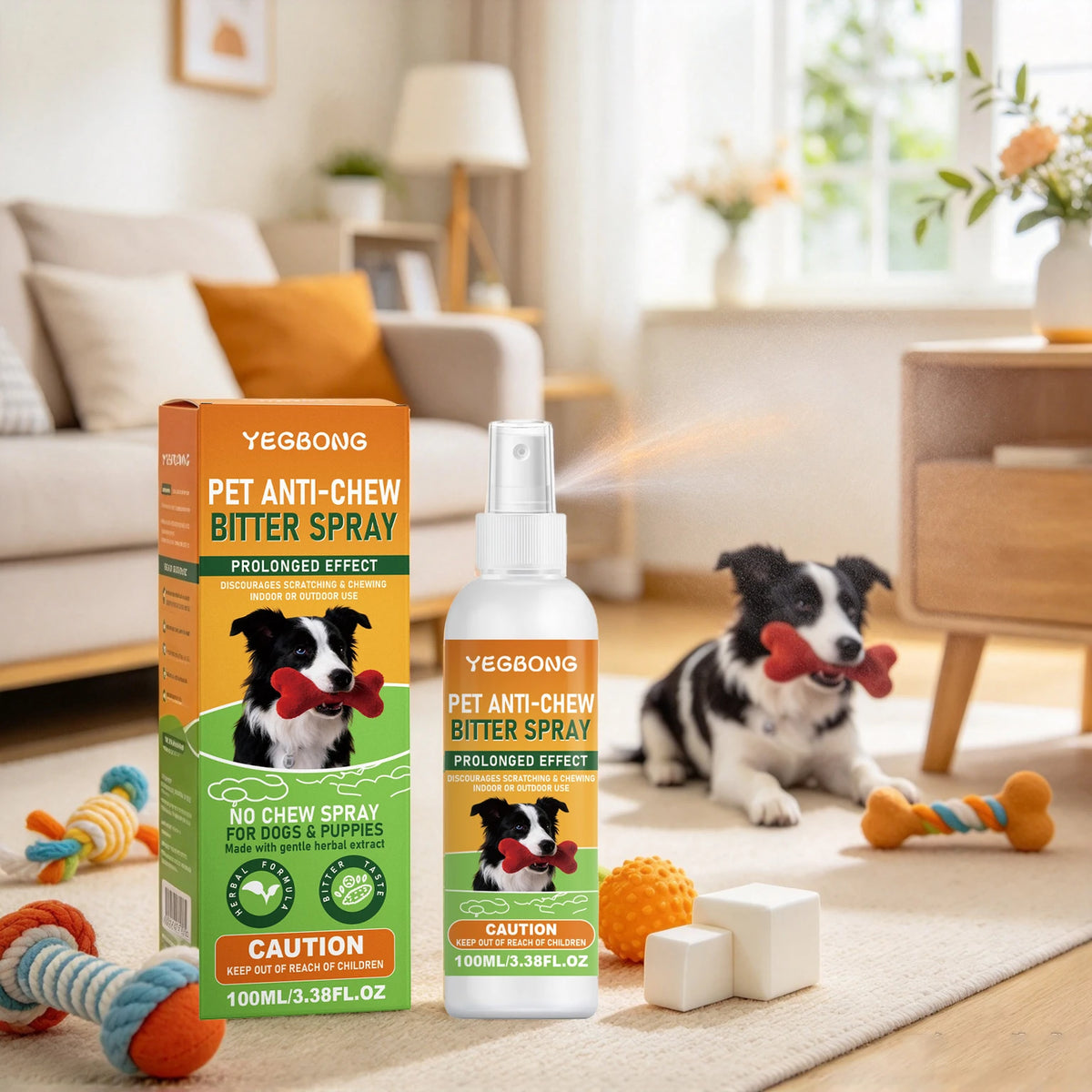 Yegbong Bitter Anti Chewing Spray For Pet Furniture Protection
