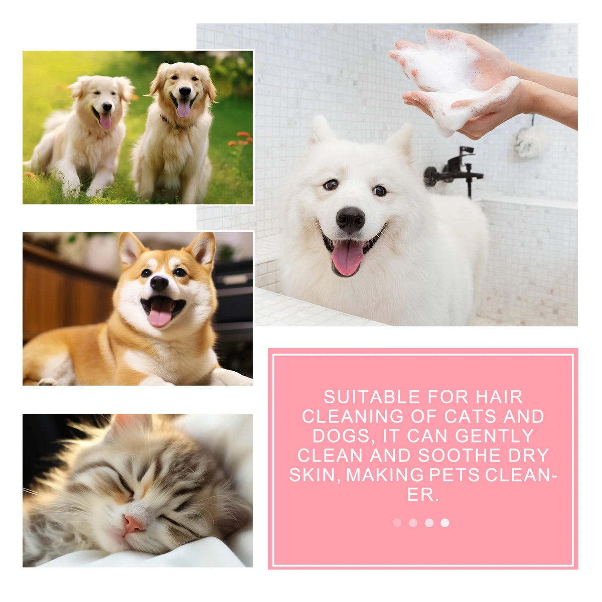 YEGbong Natural Pet Soap Gentle Cleanser With Odor Elimination