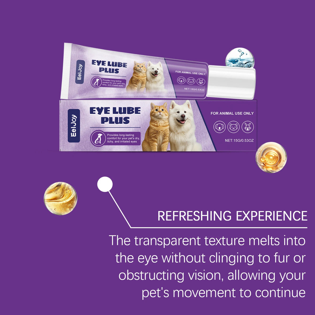 Daily Premium Pet Eye Tear Stain Cleaning Gel Solution