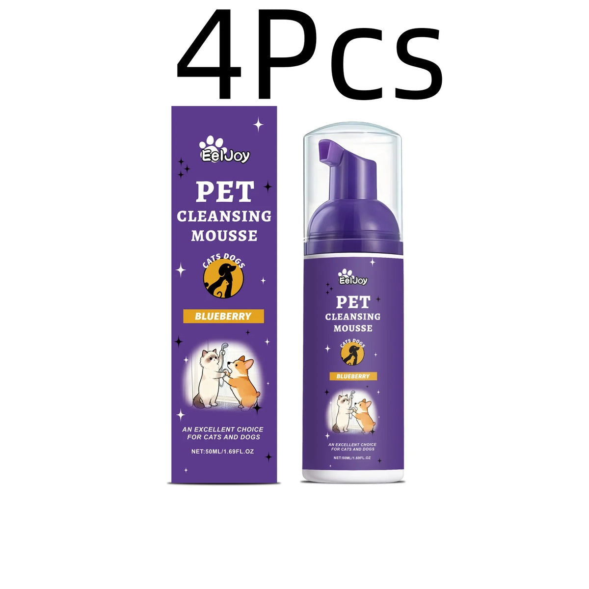 EelJoy Deep Cleansing Pet Grooming Foam For Odor Control