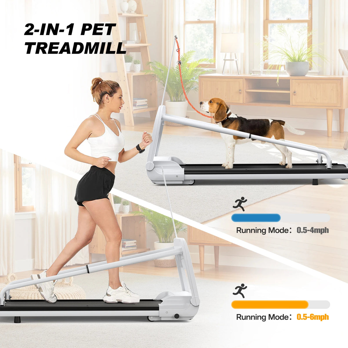 Quiet Smart Pet Treadmill With Adjustable Speed And Foldable Design