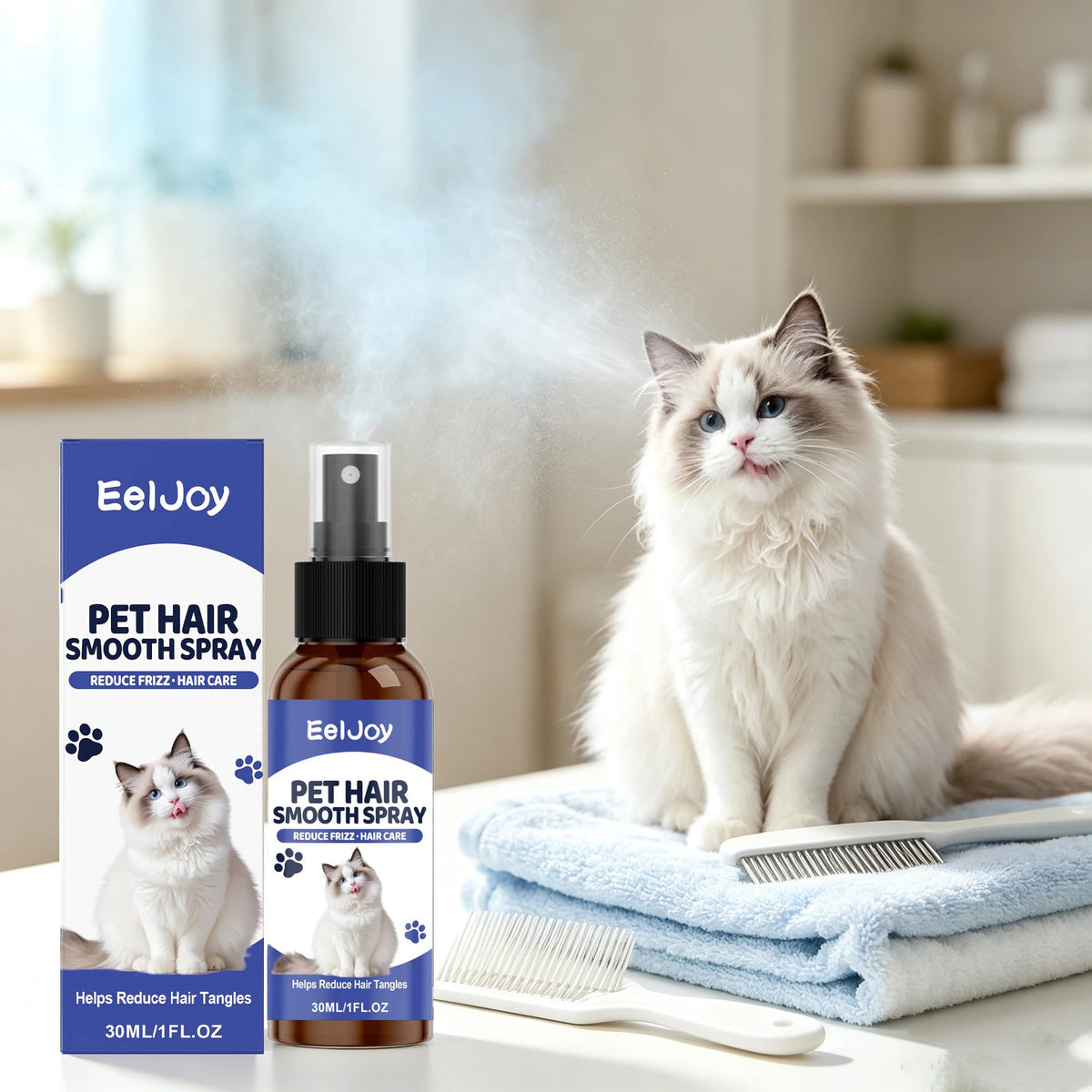 Professional Pet Hair Smoothing Spray For Healthy Dog And Cat Coats