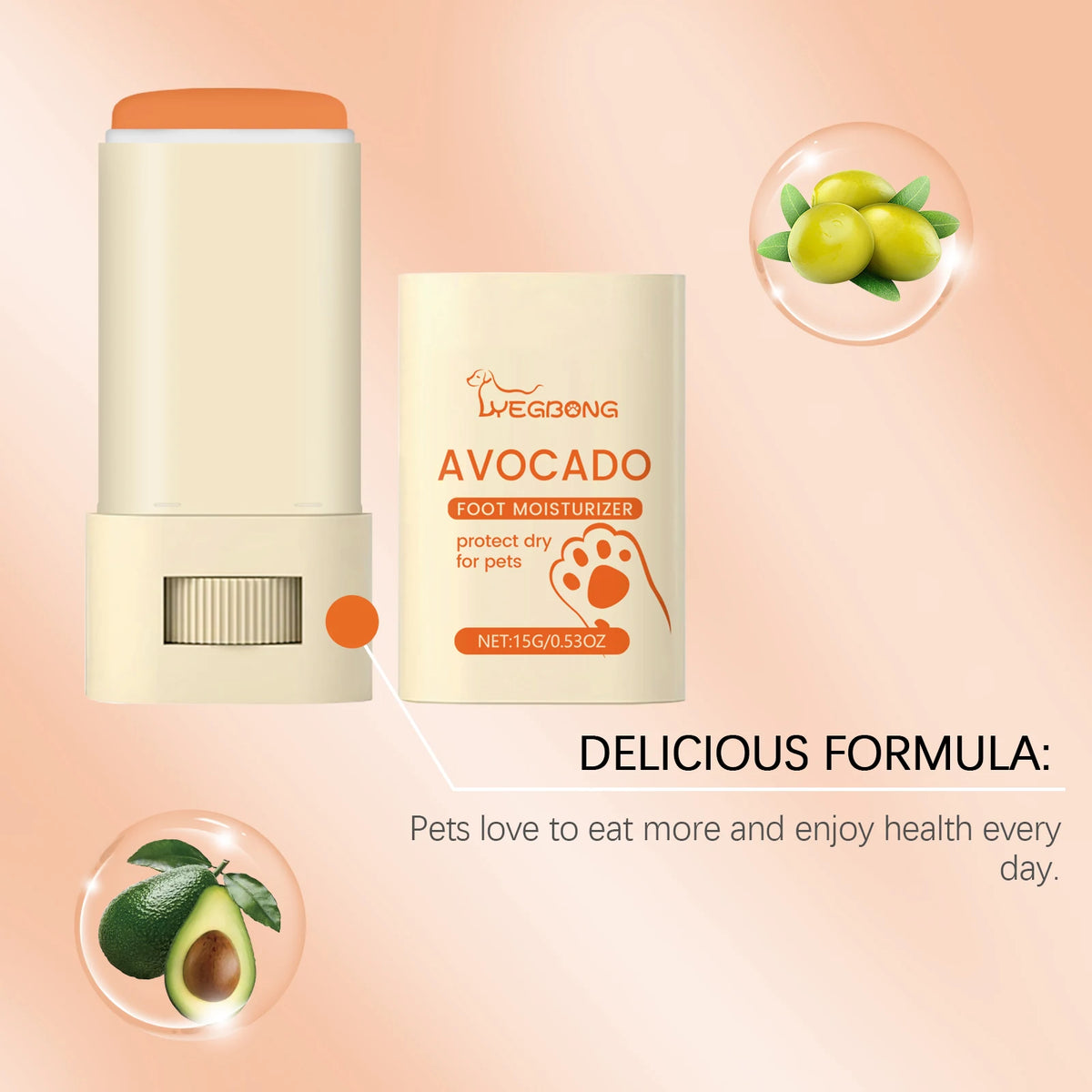 Yegbong Avocado Oil Pet Paw Balm Nourishing Care For Cats Dogs