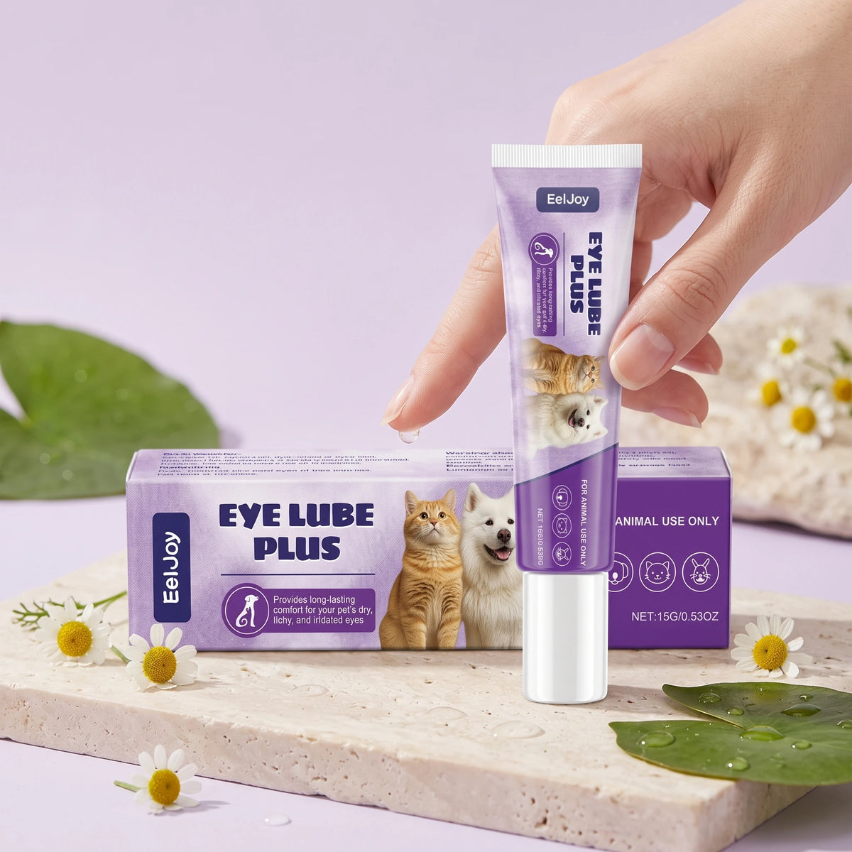 Daily Premium Pet Eye Tear Stain Cleaning Gel Solution