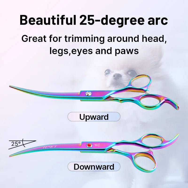 Fenice Stainless Steel Dog Grooming Scissors Professional Pet Shears Set