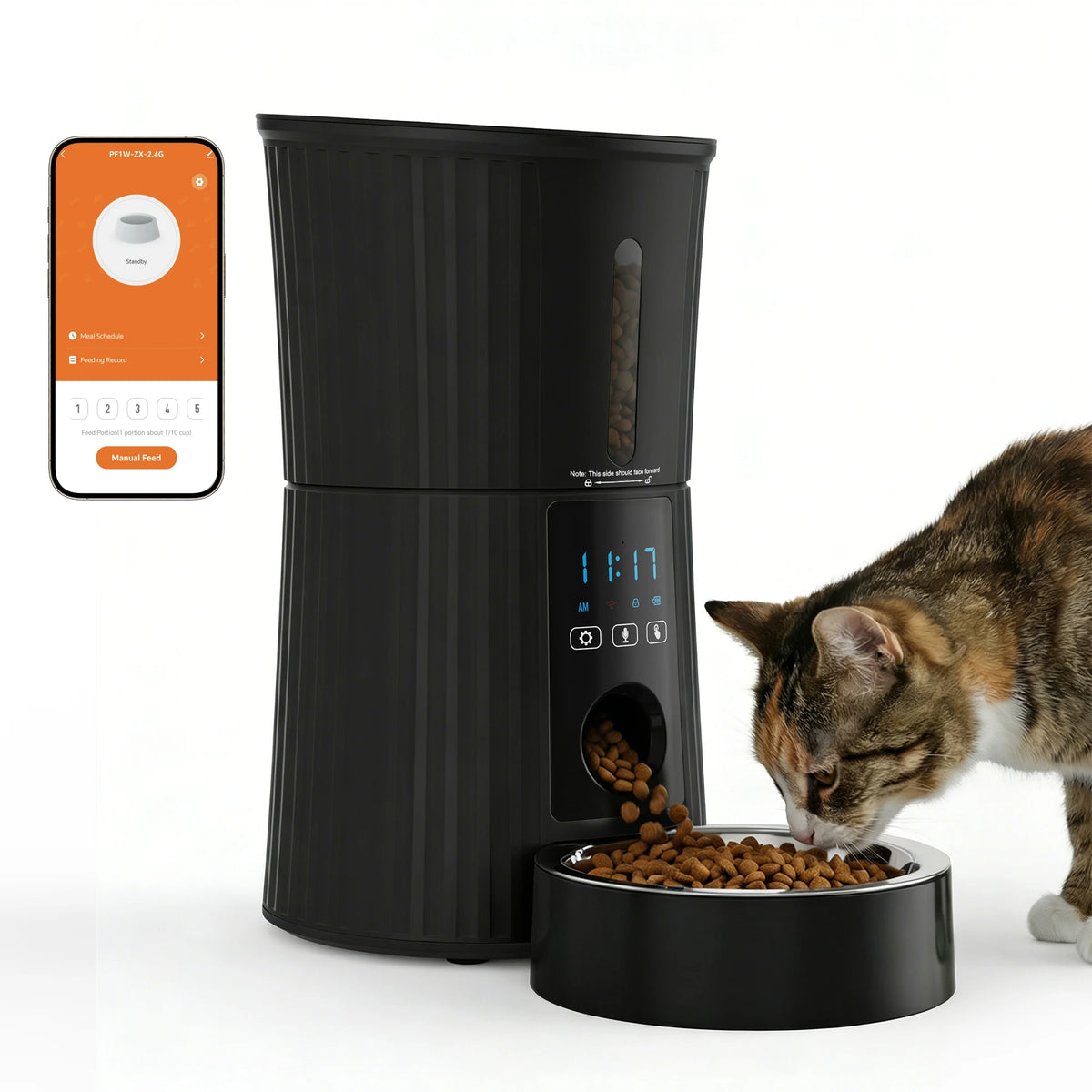 JHK WiFi Automatic Timed Cat Feeder With App Control