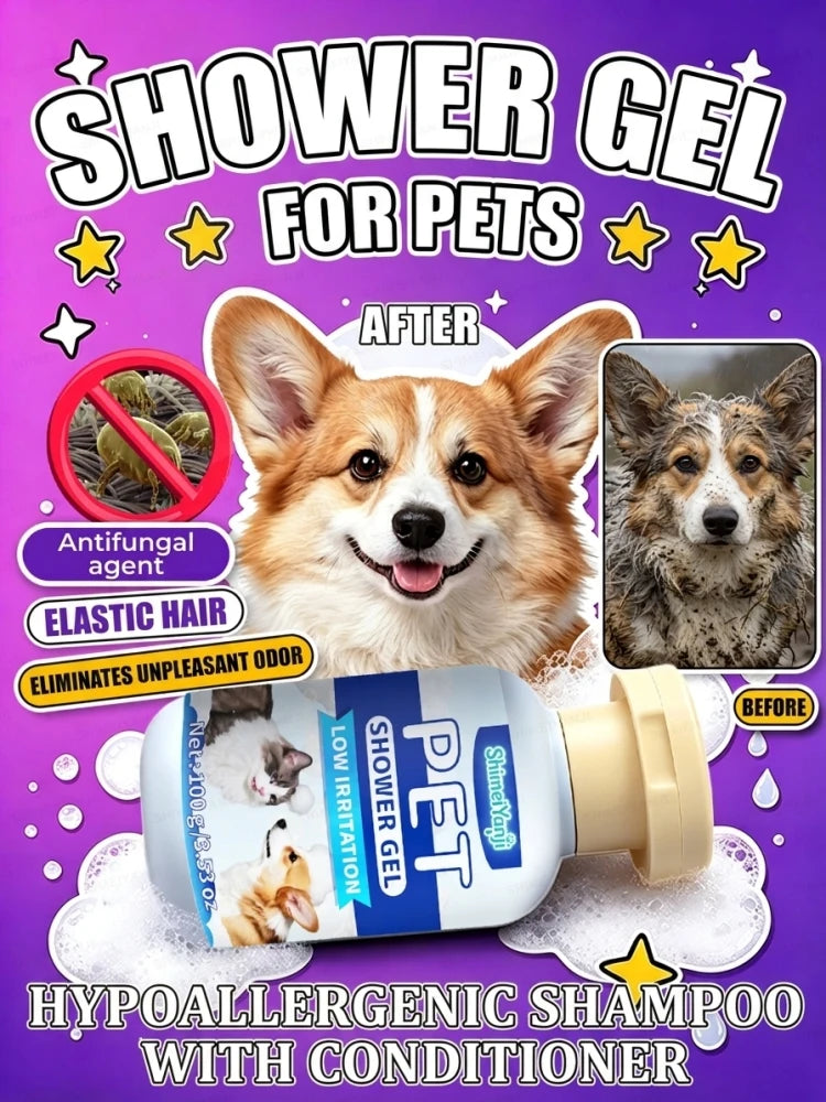 Waterless Foam Shampoo for Cats and Dogs Pet Grooming