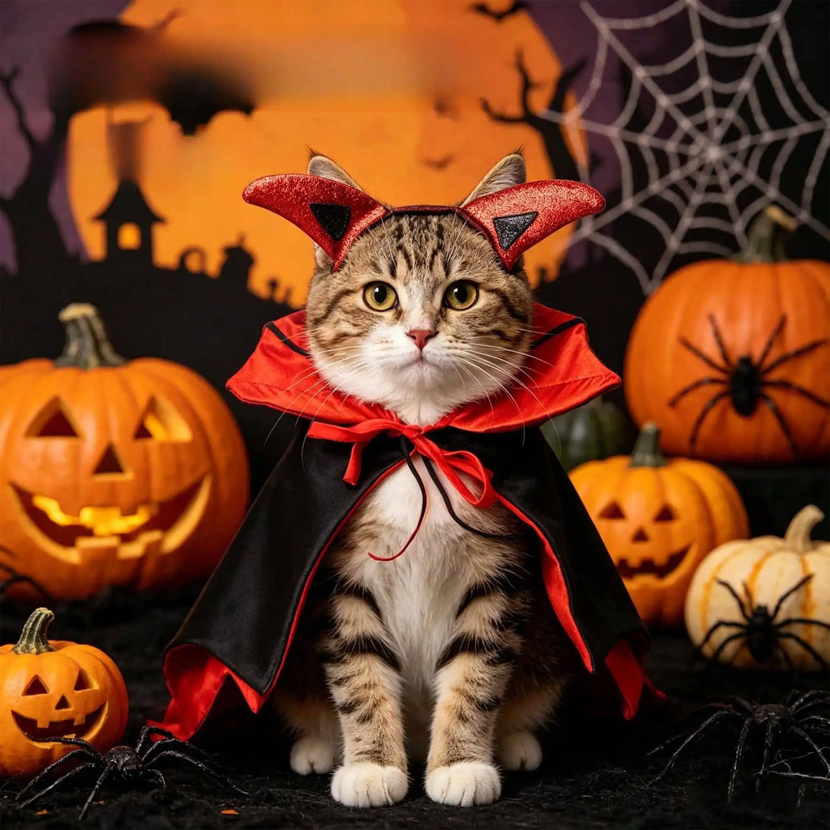 Halloween Bat Pet Cloak Cosplay Cape Shawl For Cats And Dogs