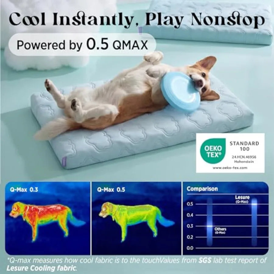 Breathable Orthopedic Cooling Dog Bed With Washable Cover