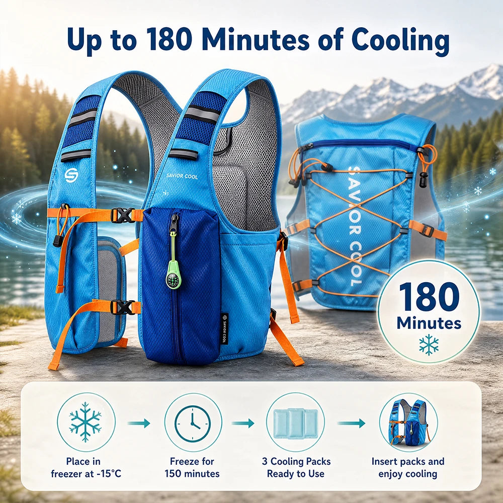 Cooling Tactical Vest With Constant Temperature Control And Water Bladder