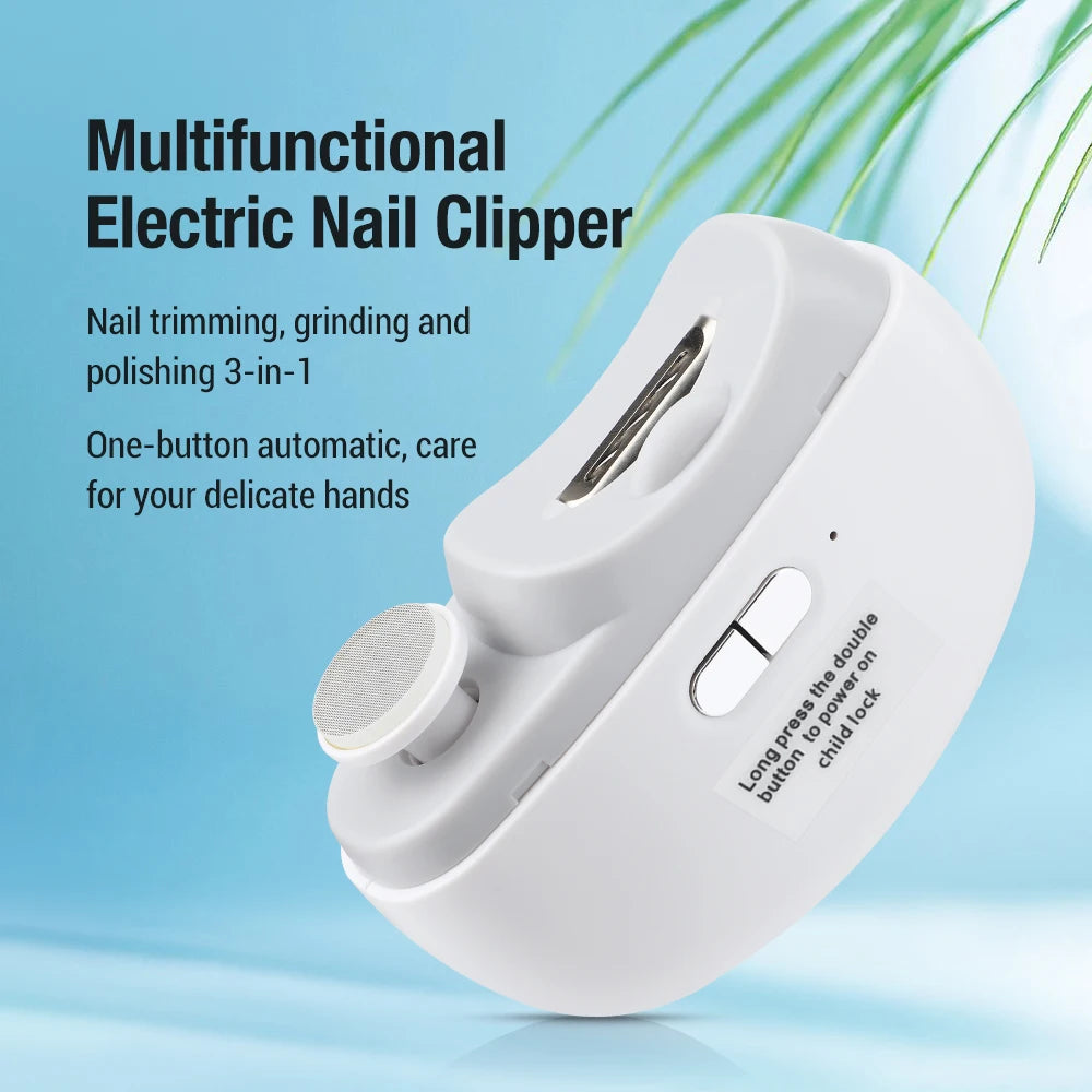 Ms.Dear Electric Baby Nail Clippers With Anti Splash Manicure Trimmer