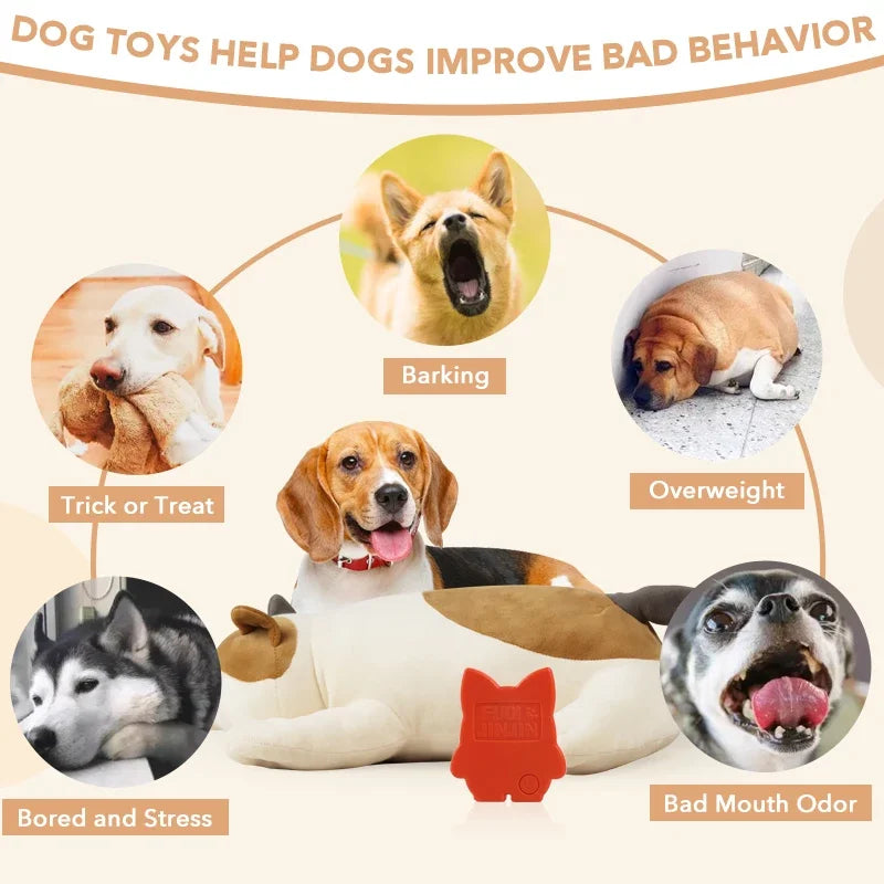 Simulated Heartbeat Dog Toy For Anxiety Relief And Comfort