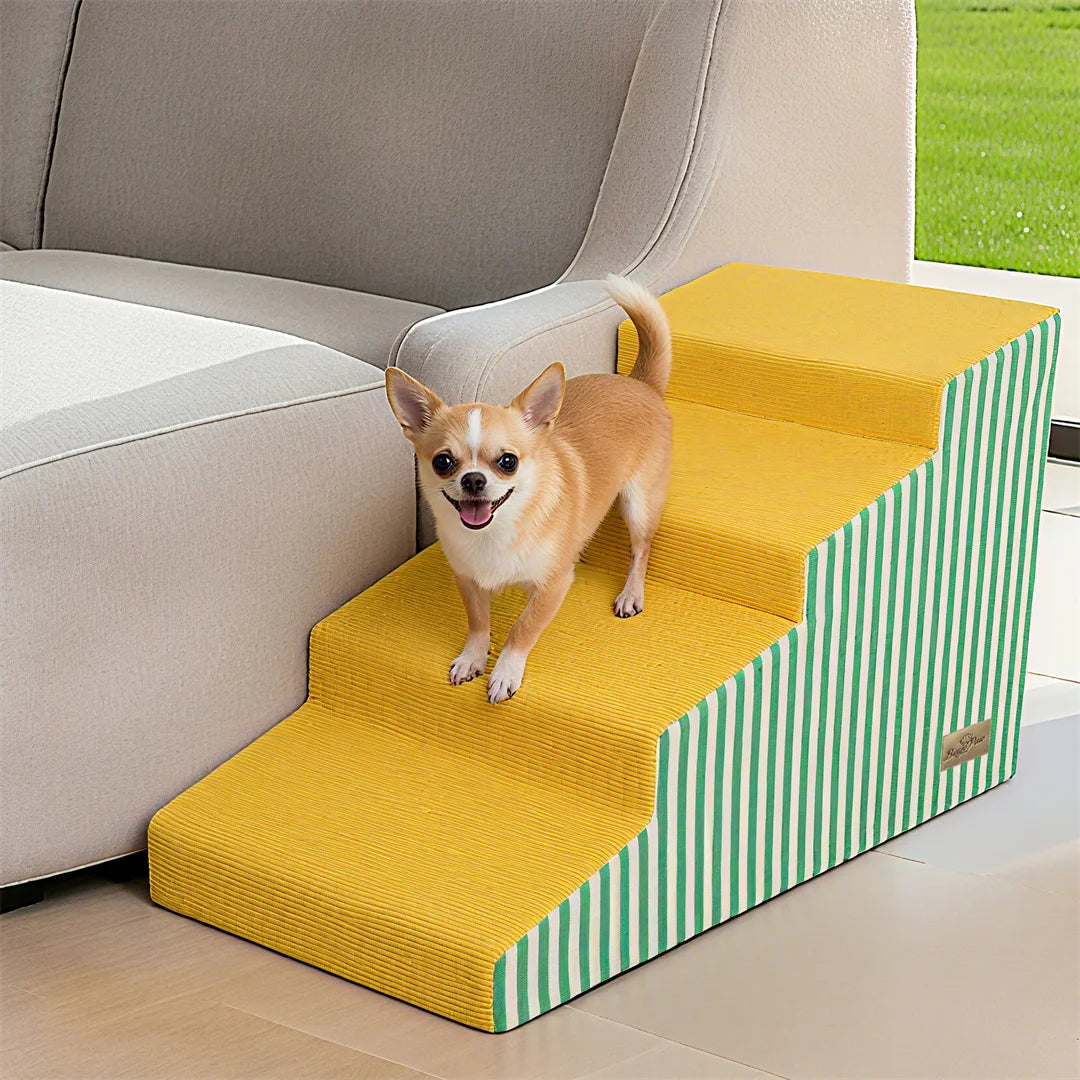 High Density Foam Dog Stairs With Removable Washable Cover