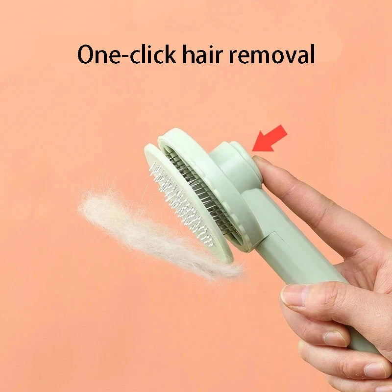 Self Cleaning Pet Hair Removal Slicker Brush For Cats