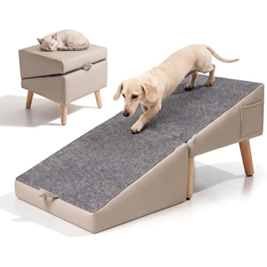 SHXI Foldable Pet Ramp For Beds And Couches With Gentle Slope