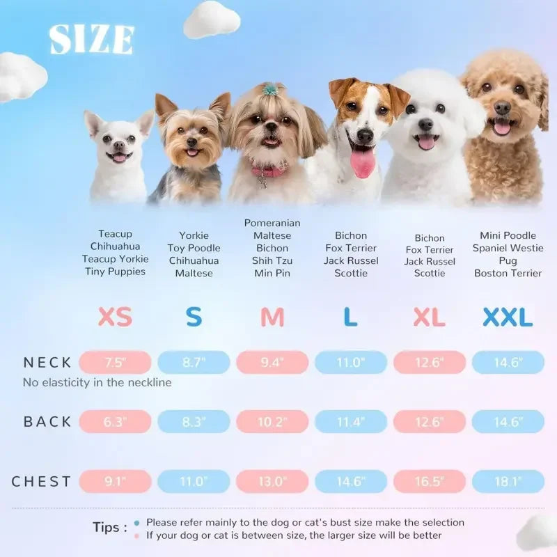 Breathable Summer Ruffle Sleeve Pet Shirt For Dogs And Cats