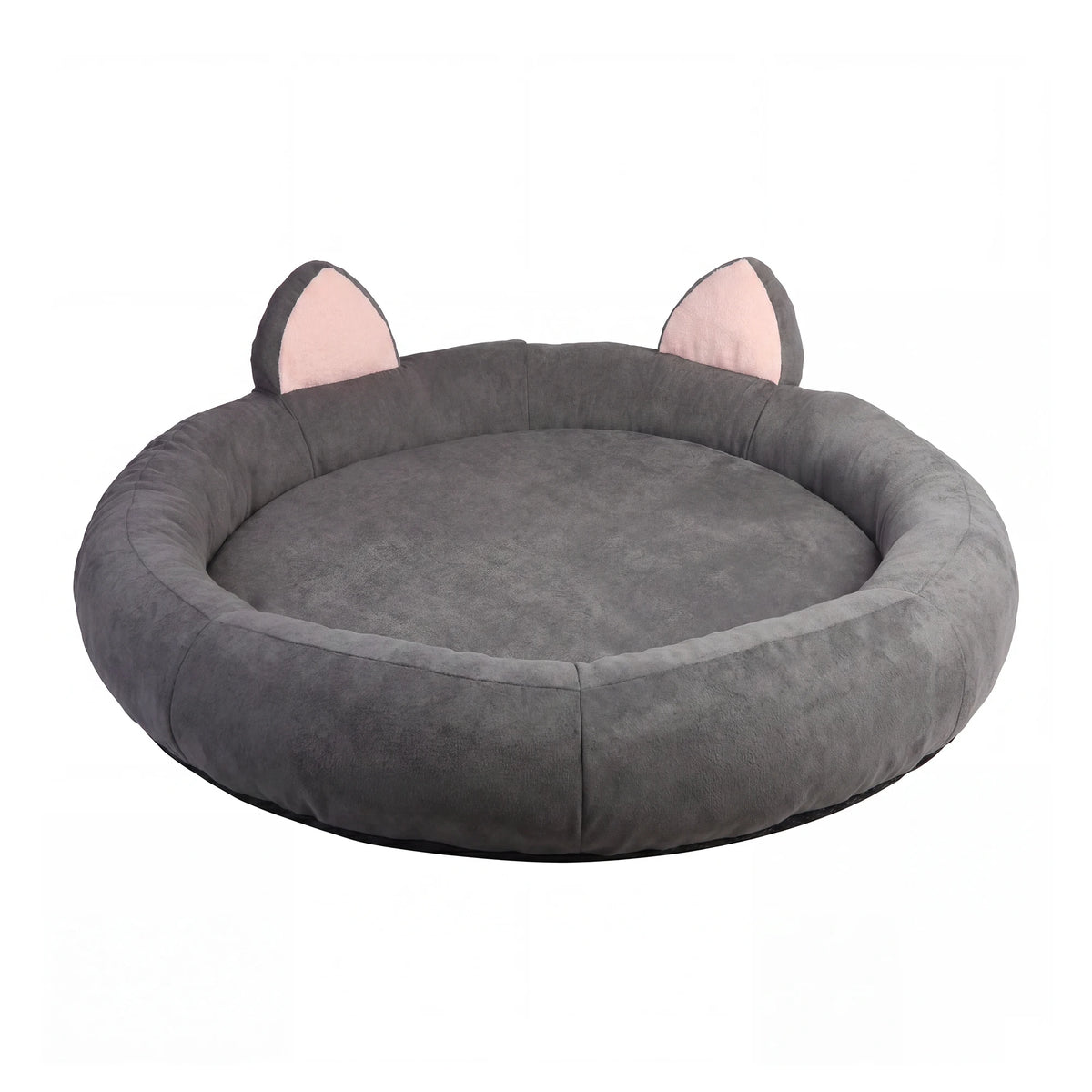 Orthopedic Memory Foam Dog Bed With Supportive Bolster For Dogs