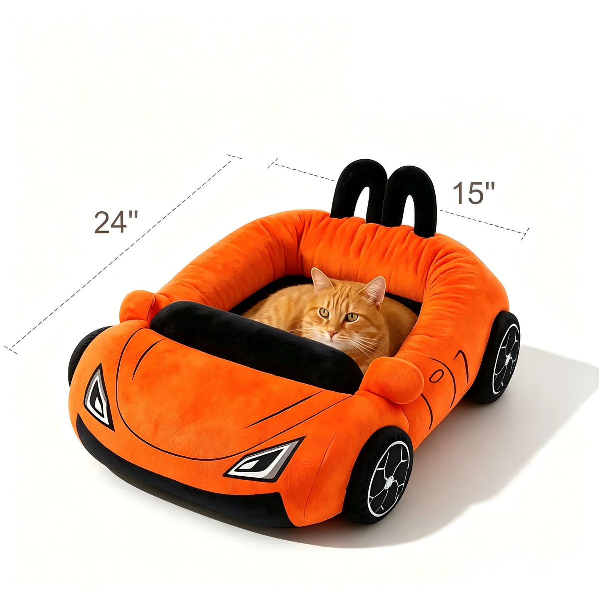 CWV Supercar Soft Fleece Pet Bed For Cats With Pillow