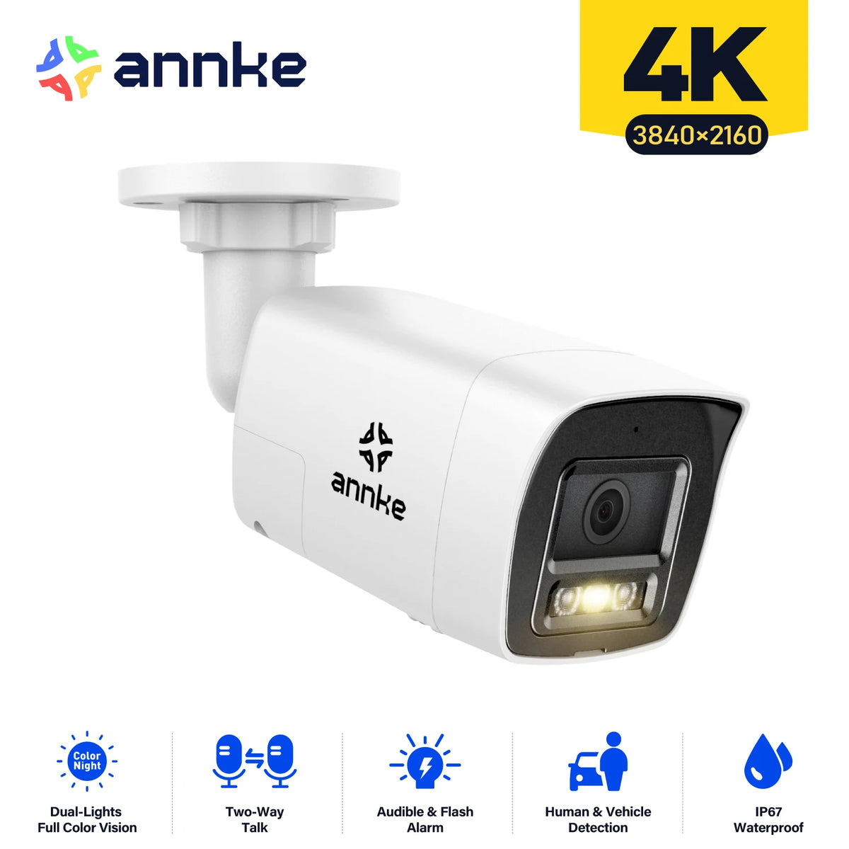 Annke 8Mp 4K H D I p N e t w o r k B u l l e t S e c u r i t y C a m e r a