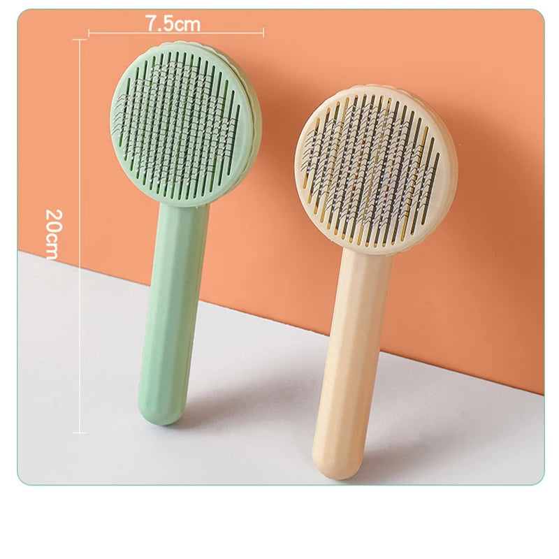 Self Cleaning Pet Hair Removal Slicker Brush For Cats