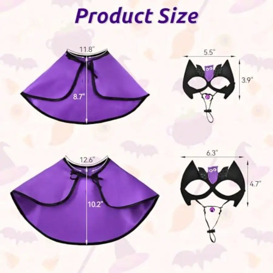 Pet Vampire Cape Halloween Bat Costume For Dogs And Cats