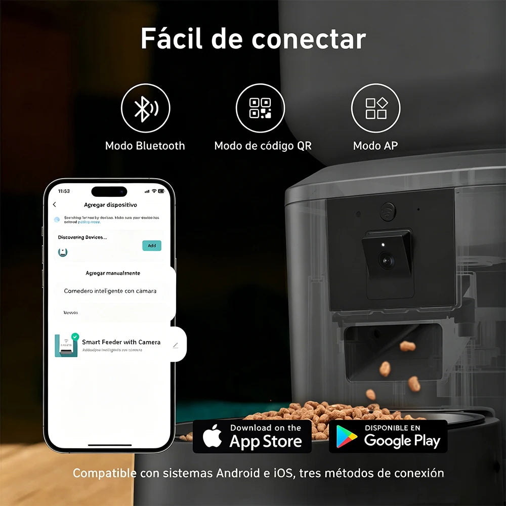 Nityers Smart Automatic Cat Feeder With 1080P Camera And WiFi