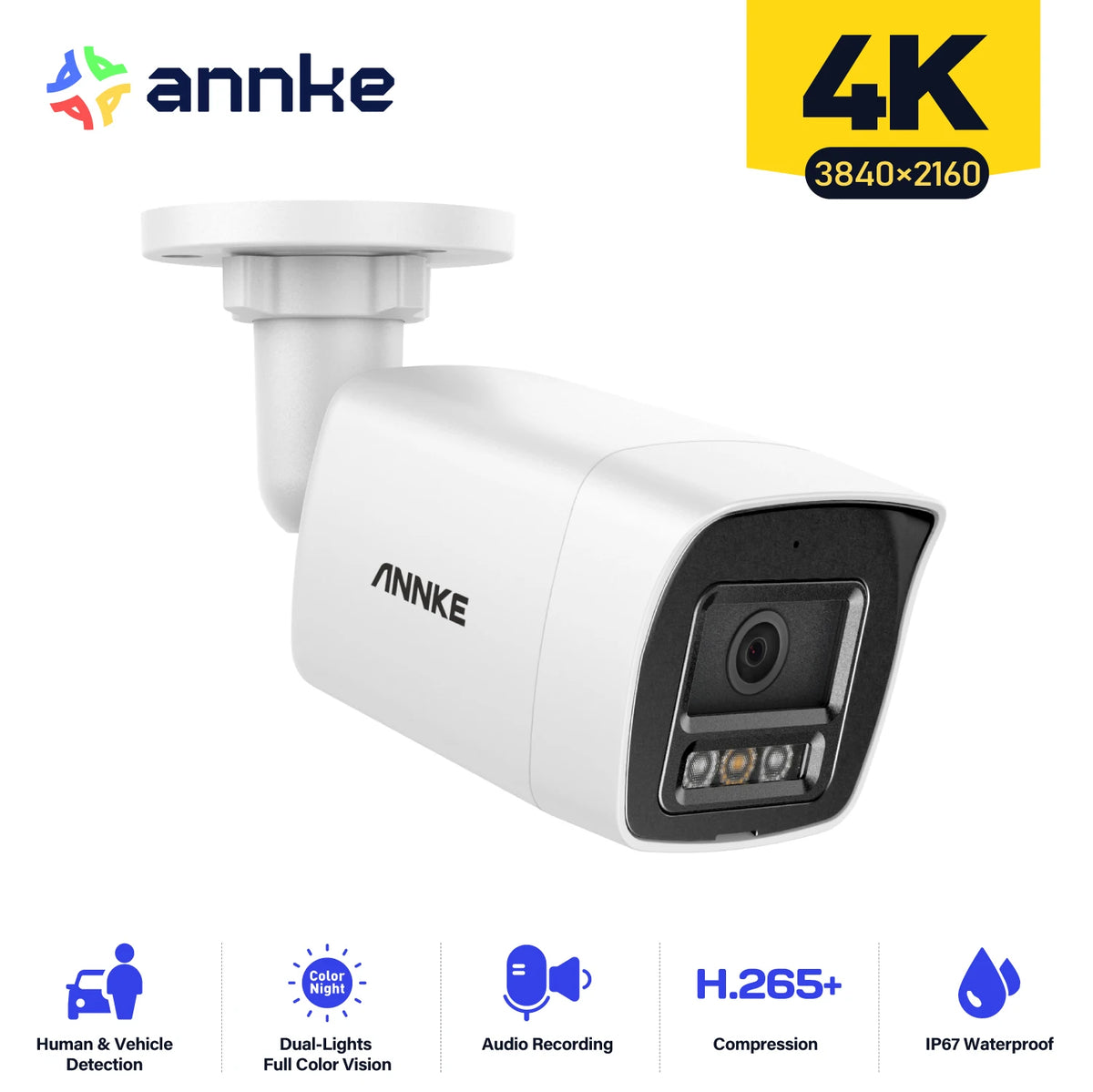 Annke 8Mp 4K H D I p N e t w o r k B u l l e t S e c u r i t y C a m e r a