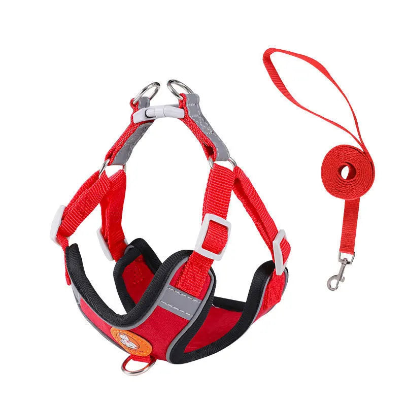 Adjustable No Pull Dog Harness With Matching Walking Leash Set