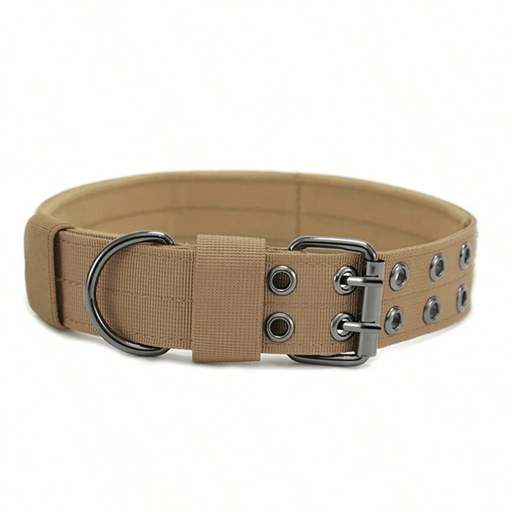 Durable Nylon Tactical Dog Collar for Training and Outdoor Use