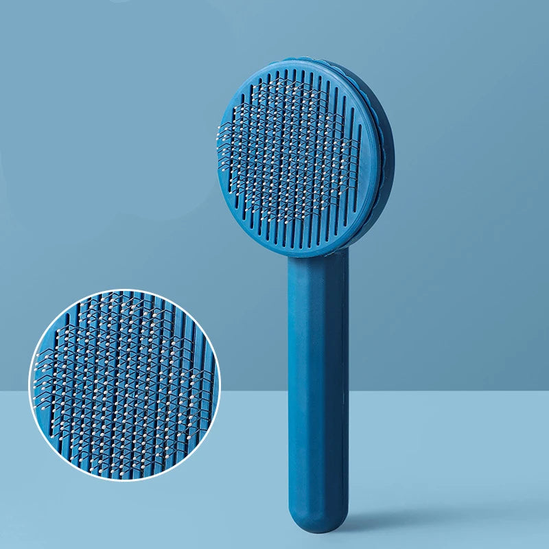 Self Cleaning Pet Hair Removal Slicker Brush For Cats