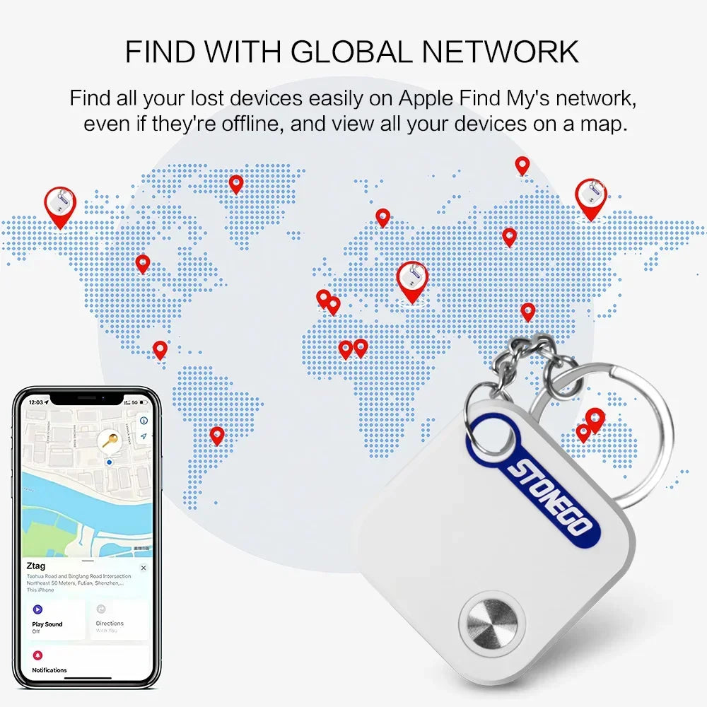 STONEGO Bluetooth Item Tracker for Keys, Pets, Bags and Luggage