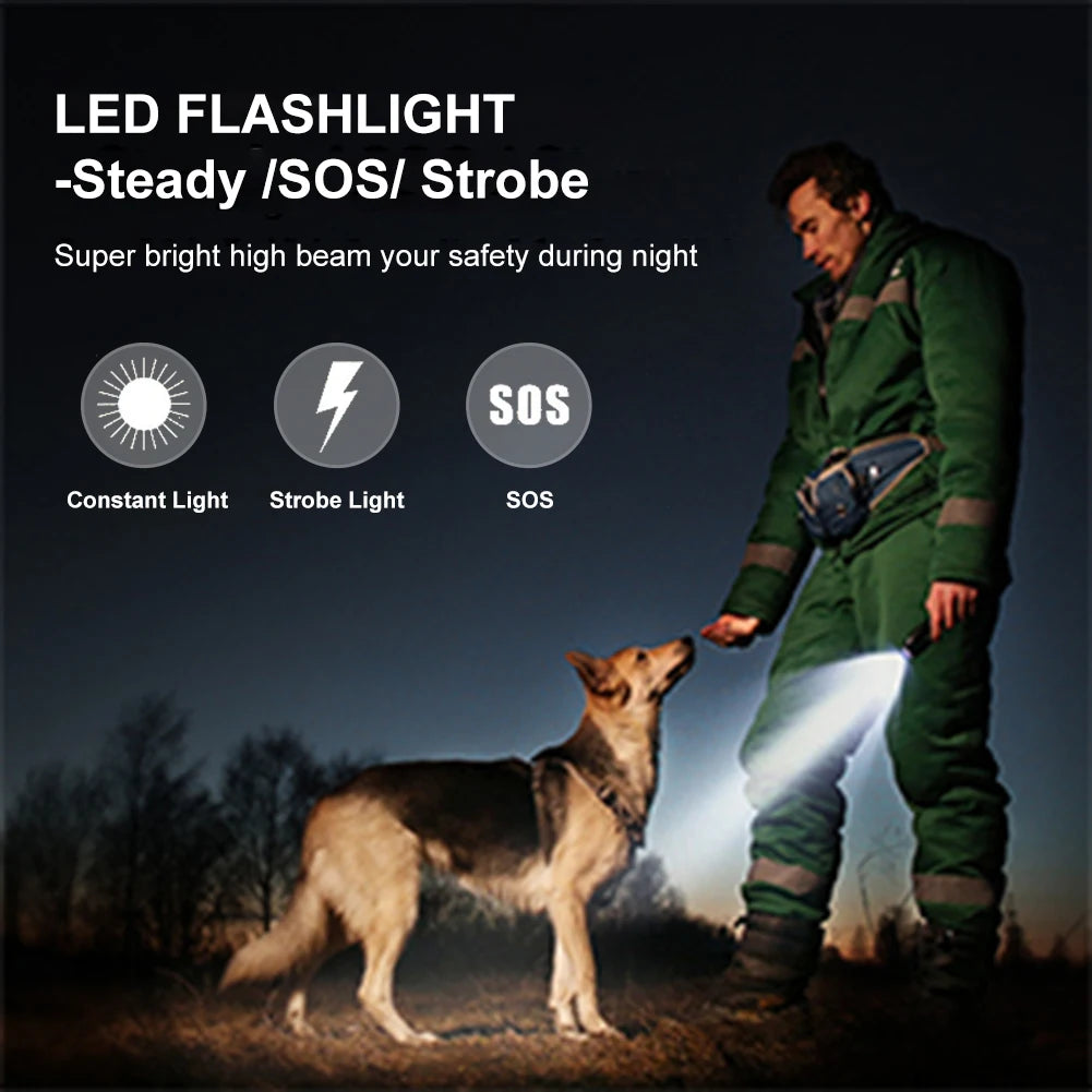 VAKIND Ultrasonic Dog Repellent With Rechargeable Battery And LED Light