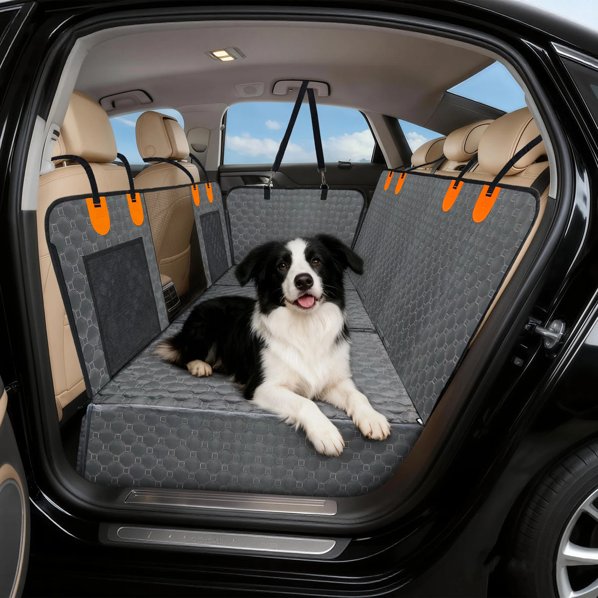 Hard Bottom Dog Car Seat Extender Waterproof Rear Seat Protector