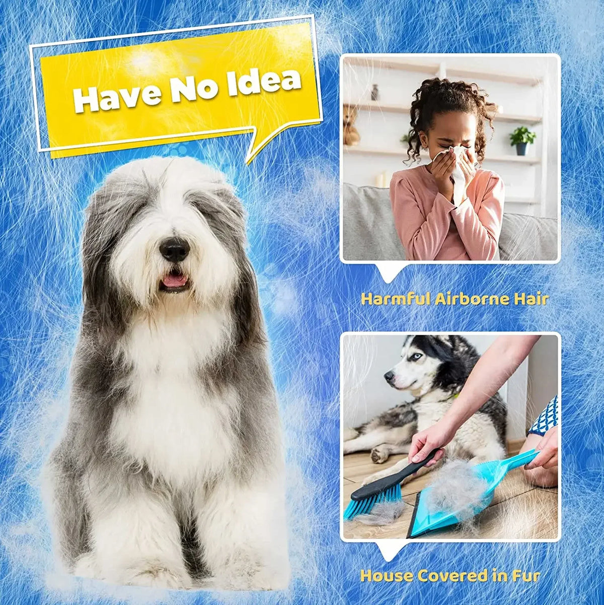 Pet Grooming Glove for Hair Removal on Cats and Dogs