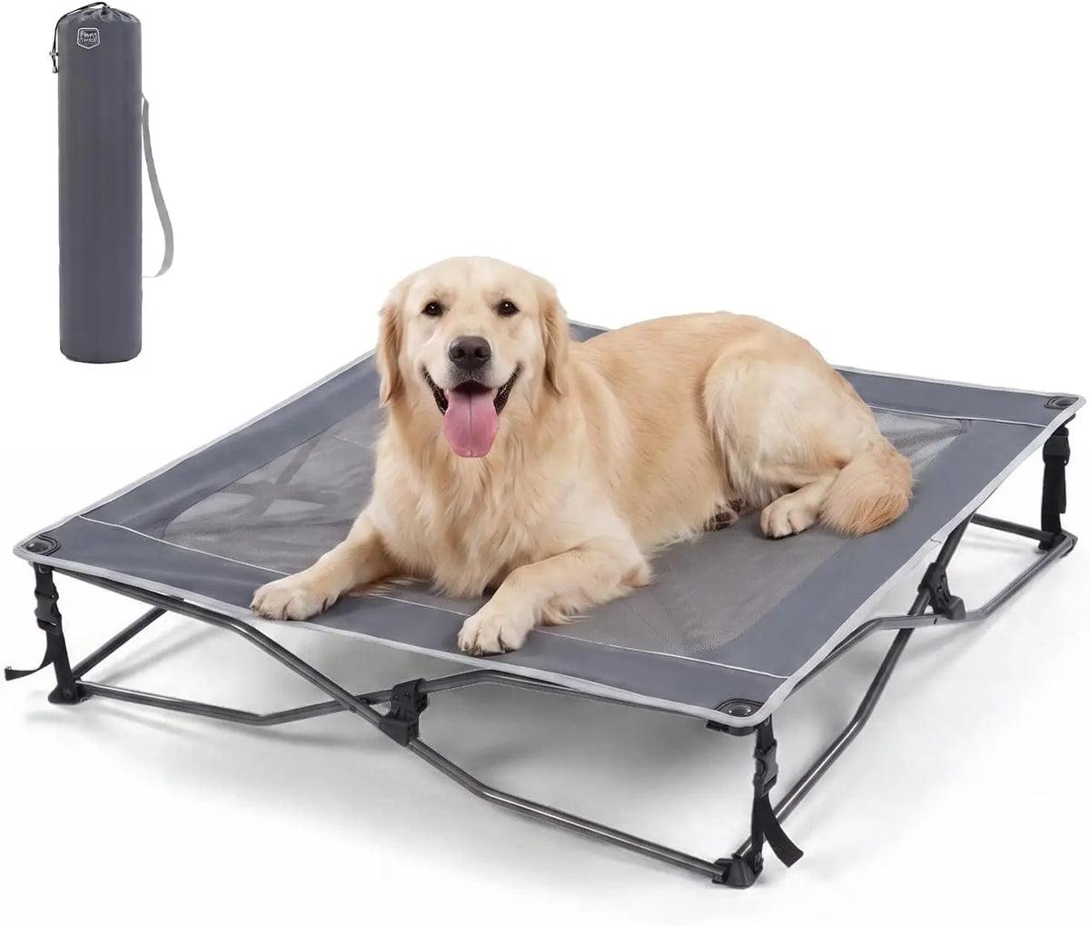 Foldable Elevated Cooling Dog Bed For Indoor And Outdoor Use