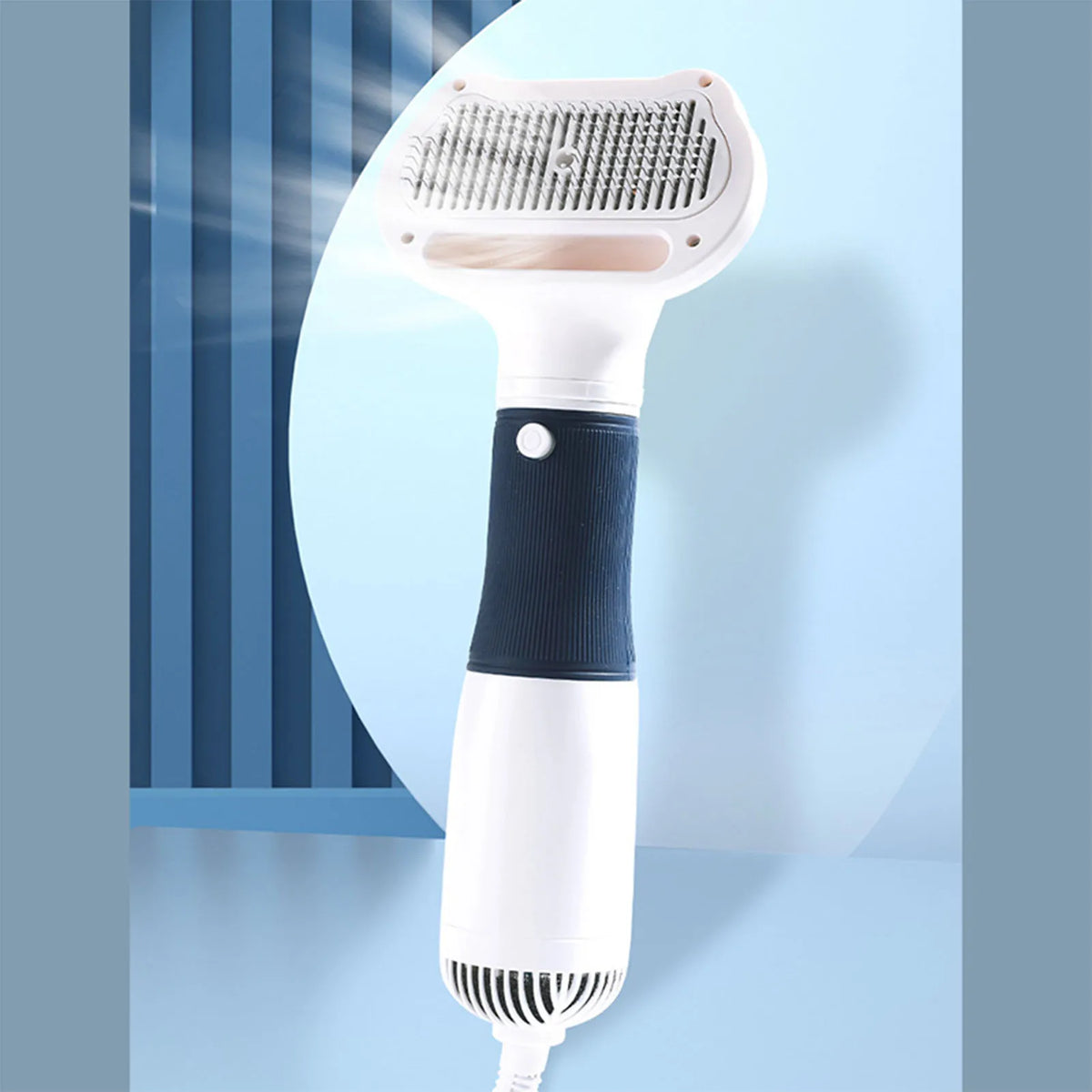 Pet Hair Dryer Brush With Grooming And Deshedding Functions