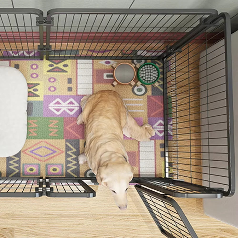 Heavy Duty Foldable Stainless Steel Pet Exercise Kennel Playpen
