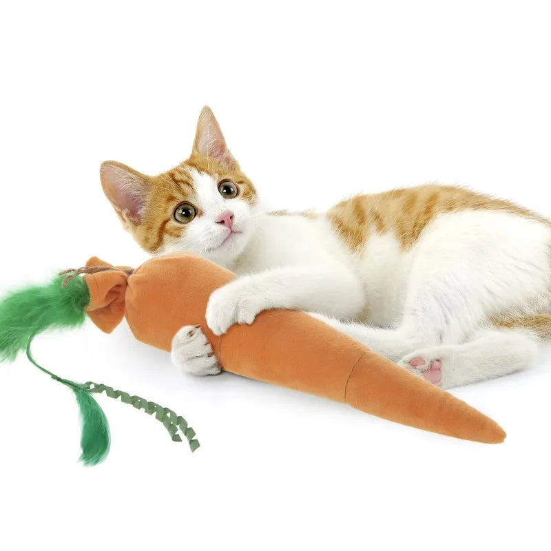 Premium Soft Plush Catnip Kicker Toy For Domestic Cats