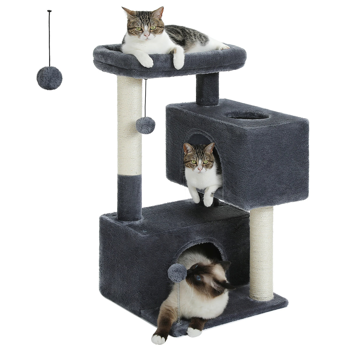 Pawz Road Multi Level Cat Tree With Sisal Scratching Posts