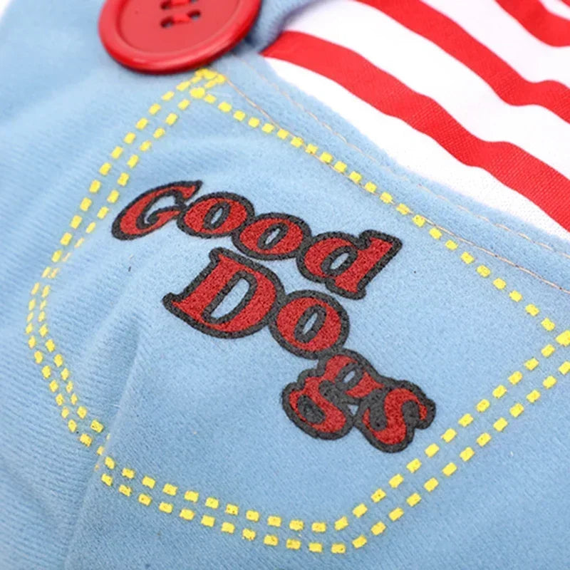 Halloween Chucky 3D Upright Dog Cat Costume Cosplay Outfit