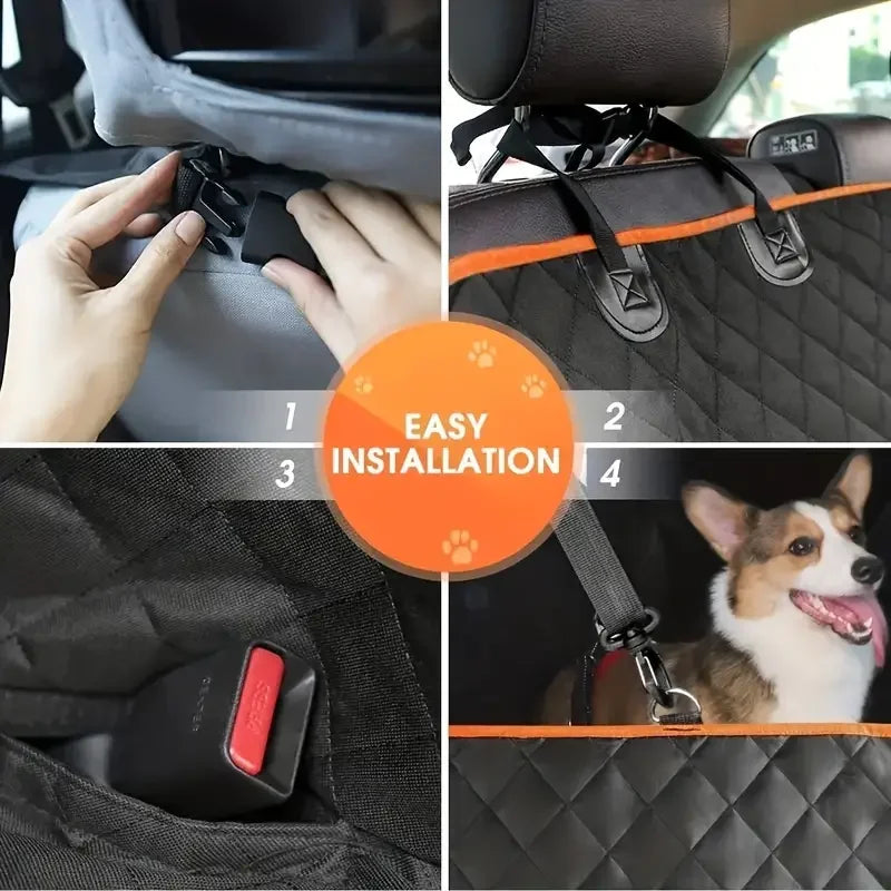 Waterproof Nonslip Dog Car Seat Hammock Cover With Scratch Protection